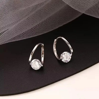 925 Silver Needle Korean Fashion Crystal Flower Earrings For Women Jewelry 2026 Trending New Luxury Zircon Flowers Stud Earrings