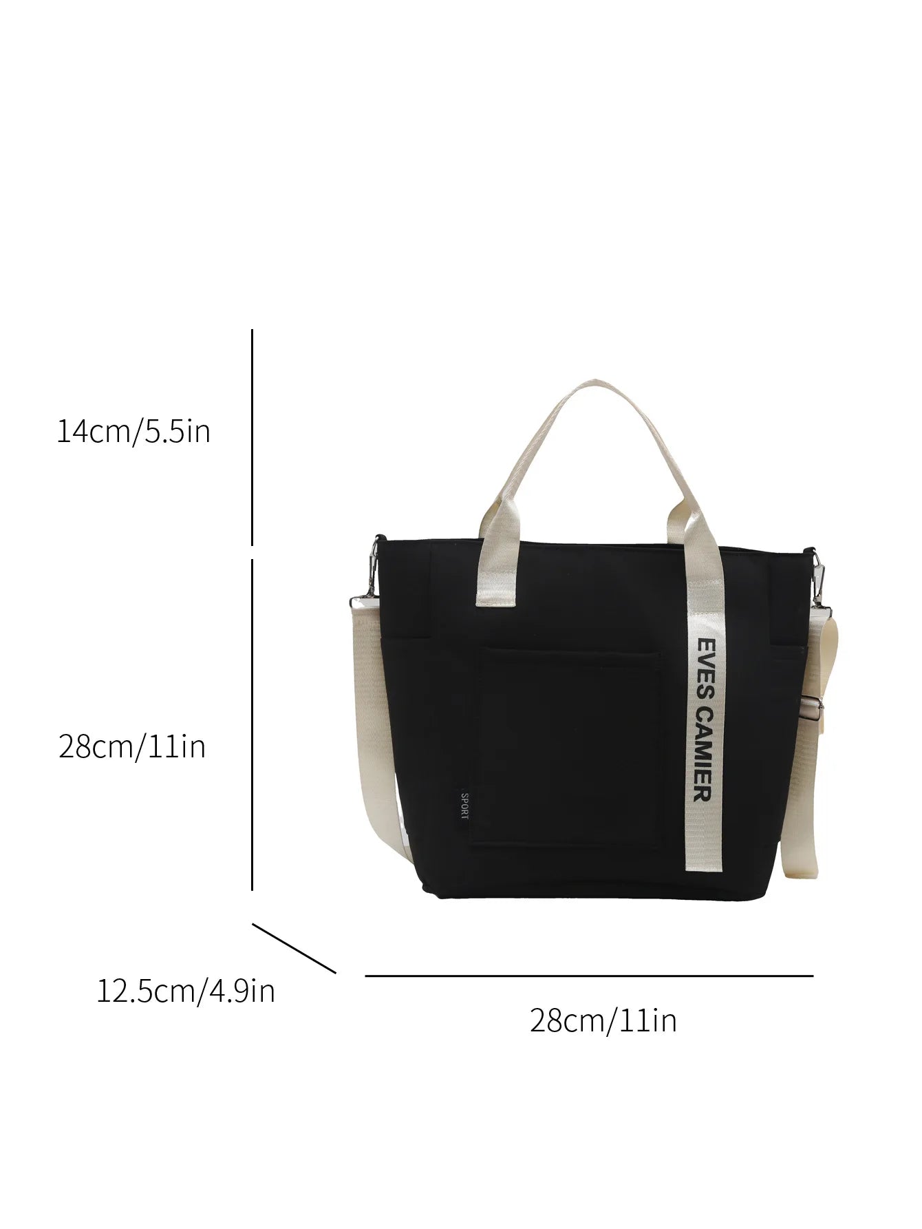 Homefish 2024 New Casual Tote Large Capacity ShoulderBag Nylon Waterproof Handbag Simple Fashion Messenger Bags for Schoolgirl