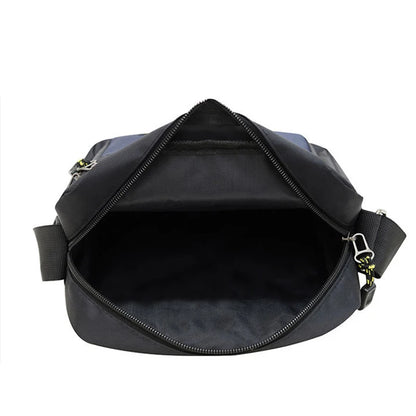 Durable Men's Crossbody Bag, Water Resistant Nylon Shoulder Purse with Multi-pocket Design for Daily Commute & Travel