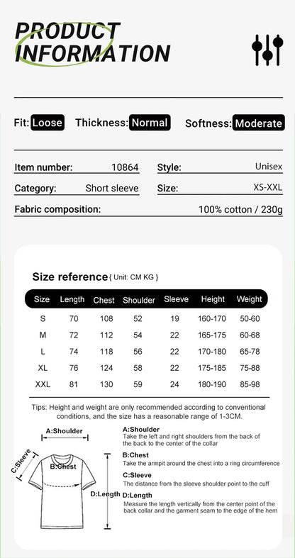 Fashion Womans Cotton Washed T-shirts The Devil's Moon Letter Prints Tops Casual O-Neck Oversize Tees Street Female Clothes