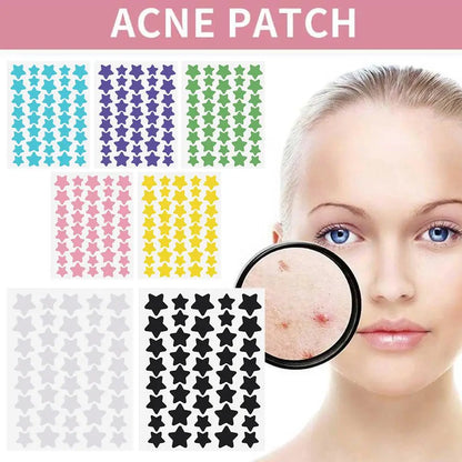 40pcs Hydrocolloid Colorful Pimple Patches Pimple Cover Sticker Star Shaped Invisible Pimple Cover Removal Pimple Patch