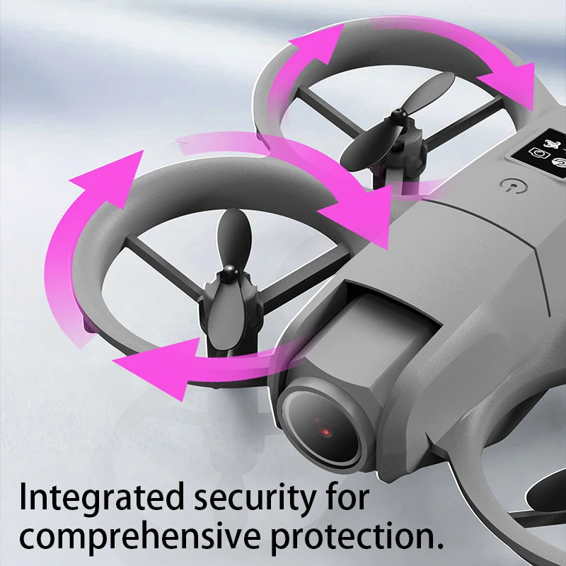 New Hot Mini Drone WIFI FPV Hover Professional 4K Camera Pocket Coloful Lights Dron Rc Plane Foldable Quadcopter RC Toys Gifts