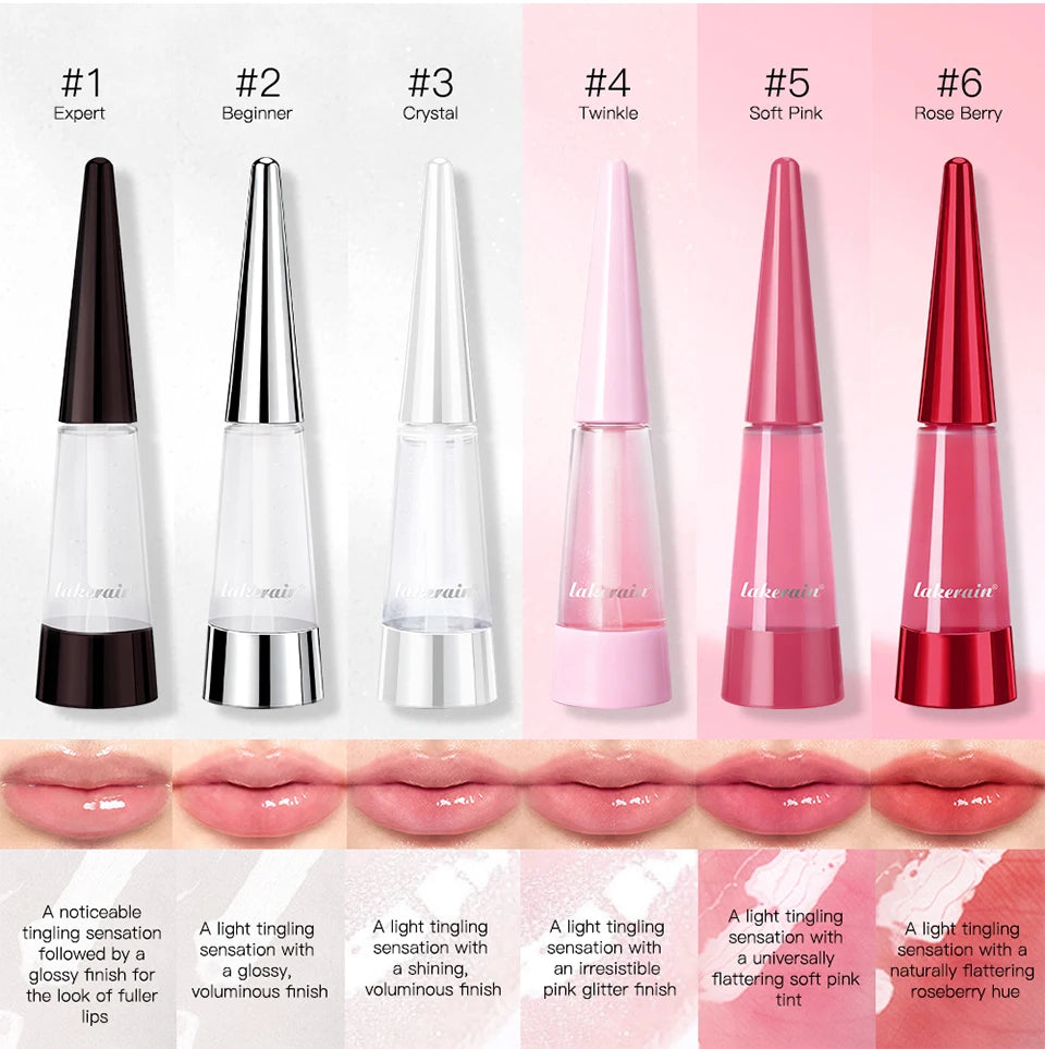 Instant Plumping Lip Oil Plump Lip Oil Hydrating Glossy Non-Drying And Non-Sticky Long-Lasting Moisture Moisturizing Lip Gloss