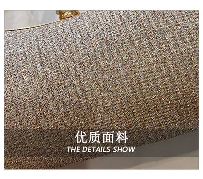 Chain Evening Bag Dinner Shoulder Bag for Women Handbag - Fashion Crossbody Bags Vintage Underarm Bag Satchel