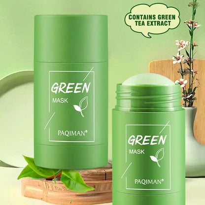 Green Tea Mask Face Clean Green Tea Cleansing Deep Moisturizing Shrink Pores Blackhead Acne Facial Korean Skin Care