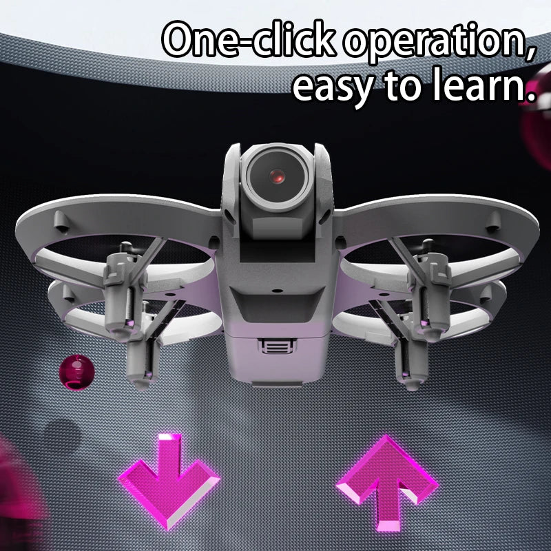 New Hot Mini Drone WIFI FPV Hover Professional 4K Camera Pocket Coloful Lights Dron Rc Plane Foldable Quadcopter RC Toys Gifts